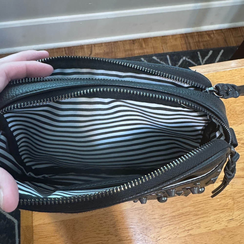 Black Studded Crossbody Bag - Picture 4 of 5